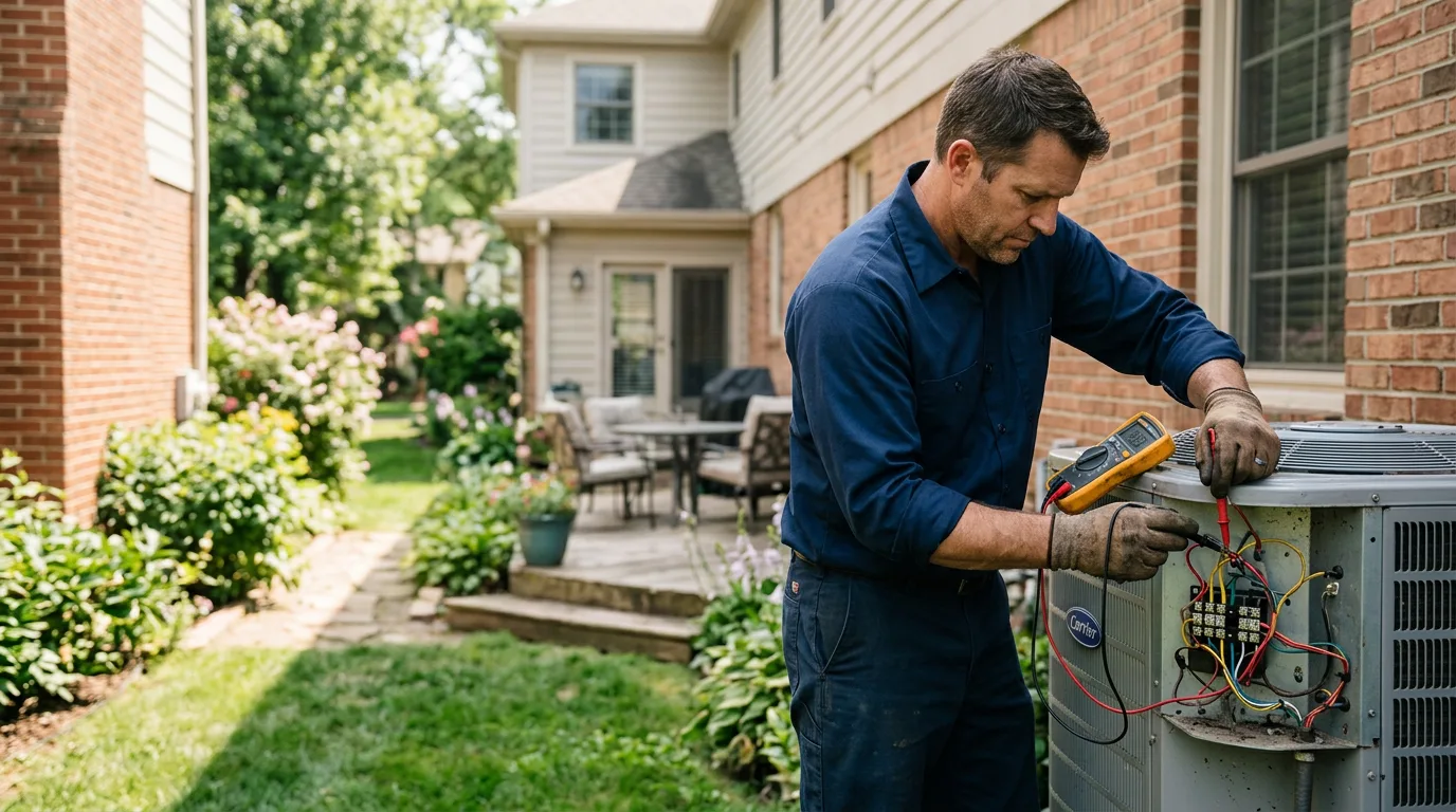 HVAC technician working near Gilbertsville, NY